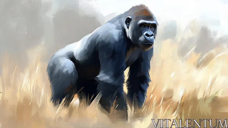 Wildlife Artwork of a Gorilla