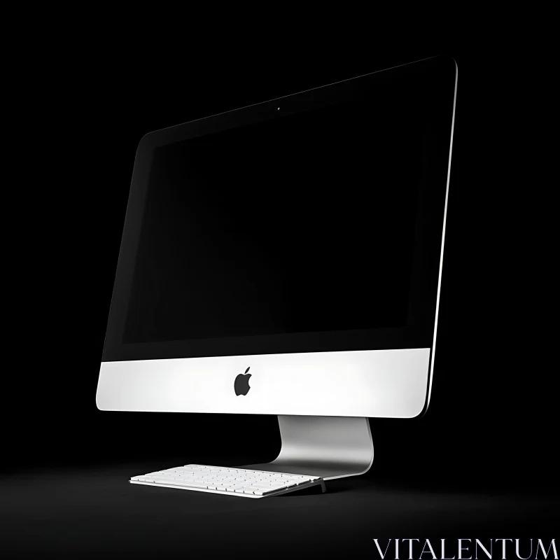 Minimalist Metallic Desktop Computer