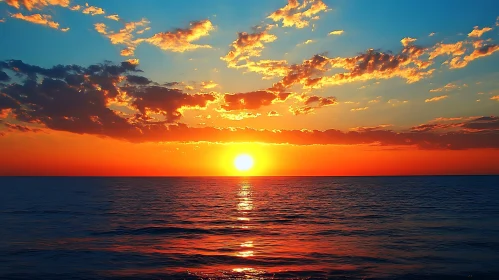 Sunset over the Ocean
