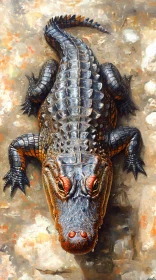 Realistic Alligator Art