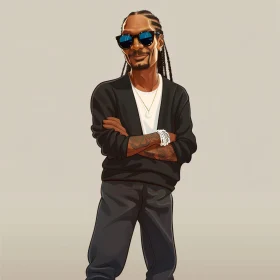 Stylized Snoop Dogg Art