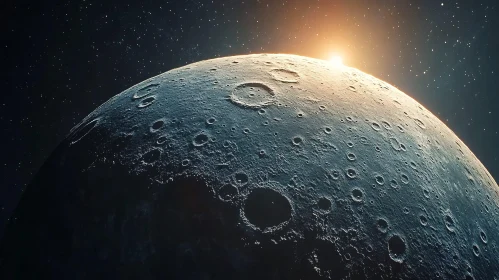 Moonscape: A Study in Craters and Light