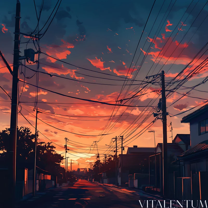 Urban Sunset Scenery