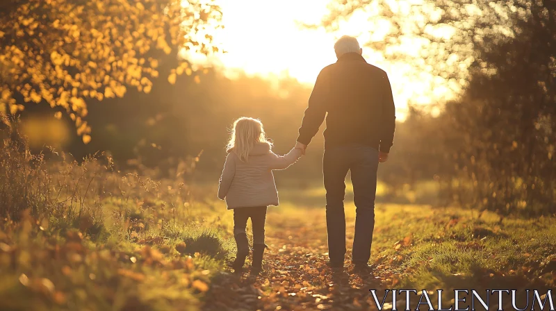 Golden Hour Stroll with Dad
