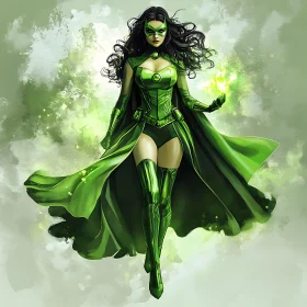Verdant Vigilante: The Emerald Guardian's Gaze