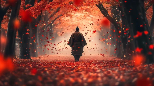 Red Leaves Path