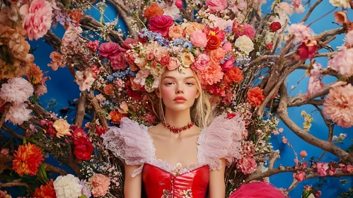 Woman with Flowers