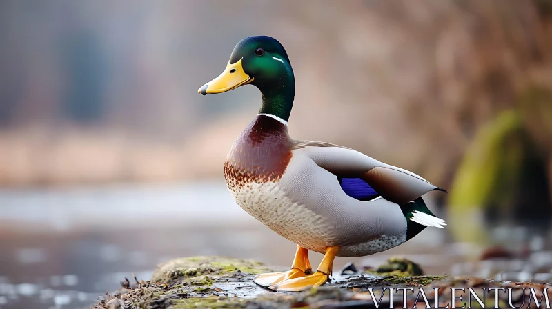 Mallard Duck on the Shore