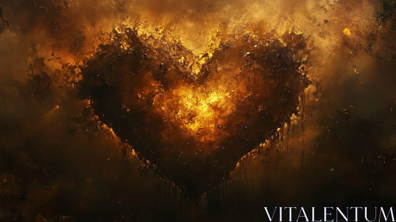 Smoky Fire Heart Artwork