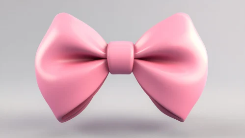 3D Pink Ribbon Bow