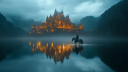 Equestrian Journey to the Illuminated Castle