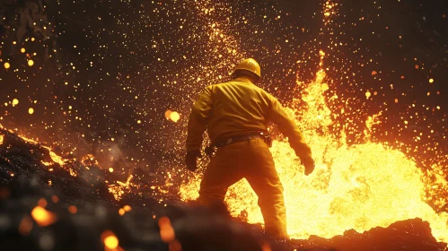 Protective Gear in Fiery Environment