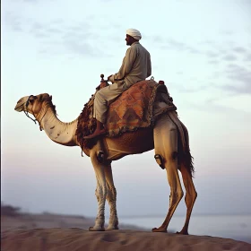 Camel Ride at Sunset