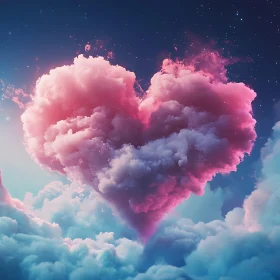 Pink Cloud Heart