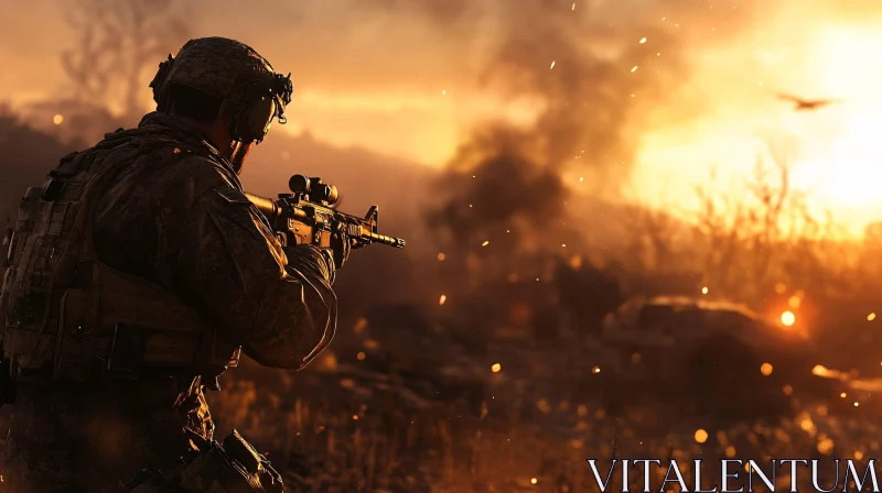 Warrior at Dusk