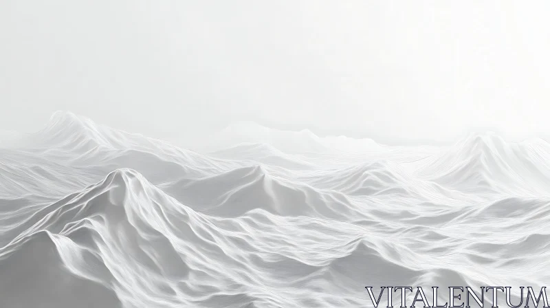 Serene White Landscape