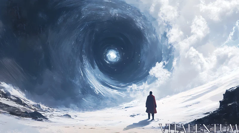 Figure Before the Vortex
