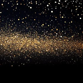 Abstract Gold Glitter Sparkle Art