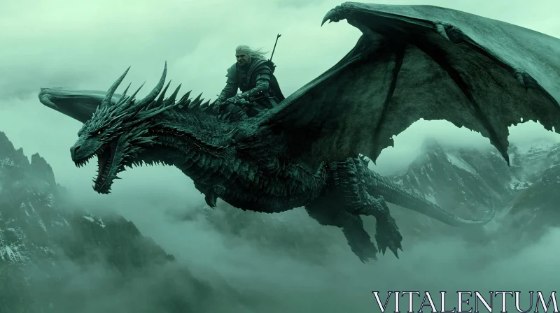 Dragon Rider in Misty Mountains