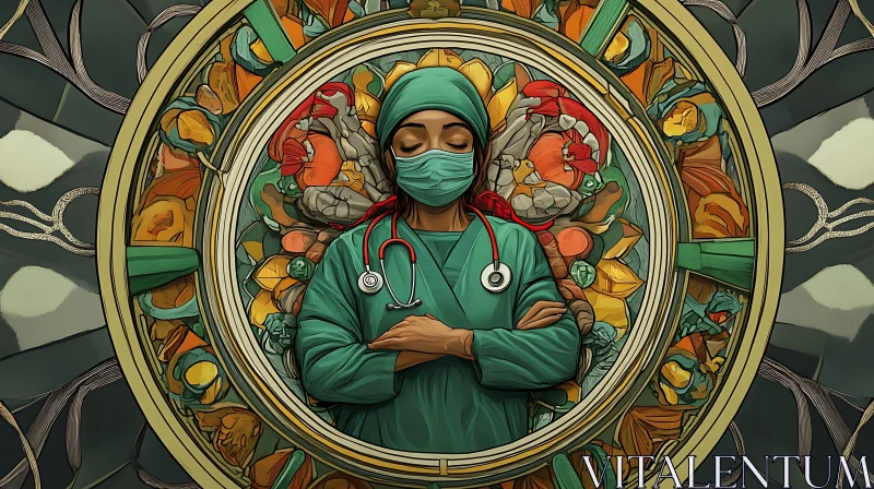 Artistic Rendition of a Medical Professional