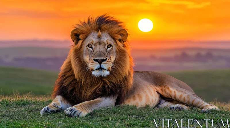 Golden Hour Lion