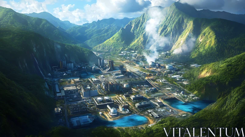 Verdant Mountains Industrial Complex View