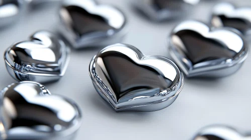 Reflective Heart Shapes