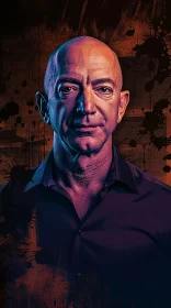 Jeff Bezos Artistic Portrait