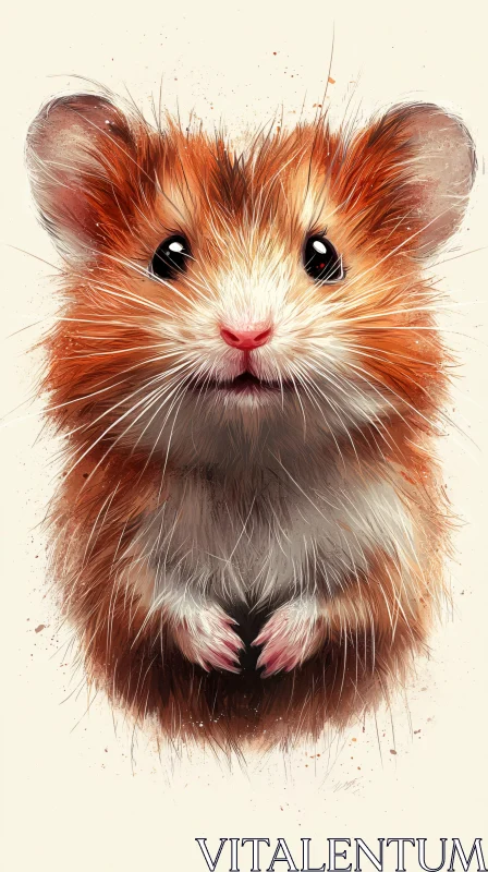 AI ART Adorable Hamster Art