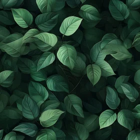 Verdant Leaf Canopy Fine Art
