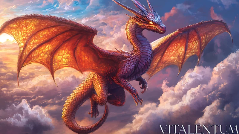 AI ART Dragon in the Sky