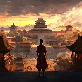 Sunset over the Ancient City