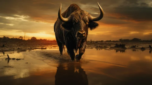 Bull at Dawn: A Celebration of Wildlife and Rural Life