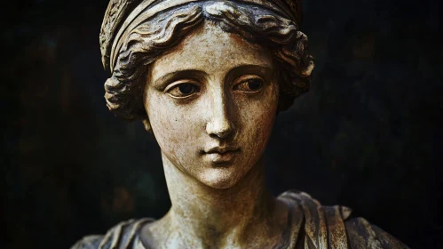 Classical Female Sculpture Close-up