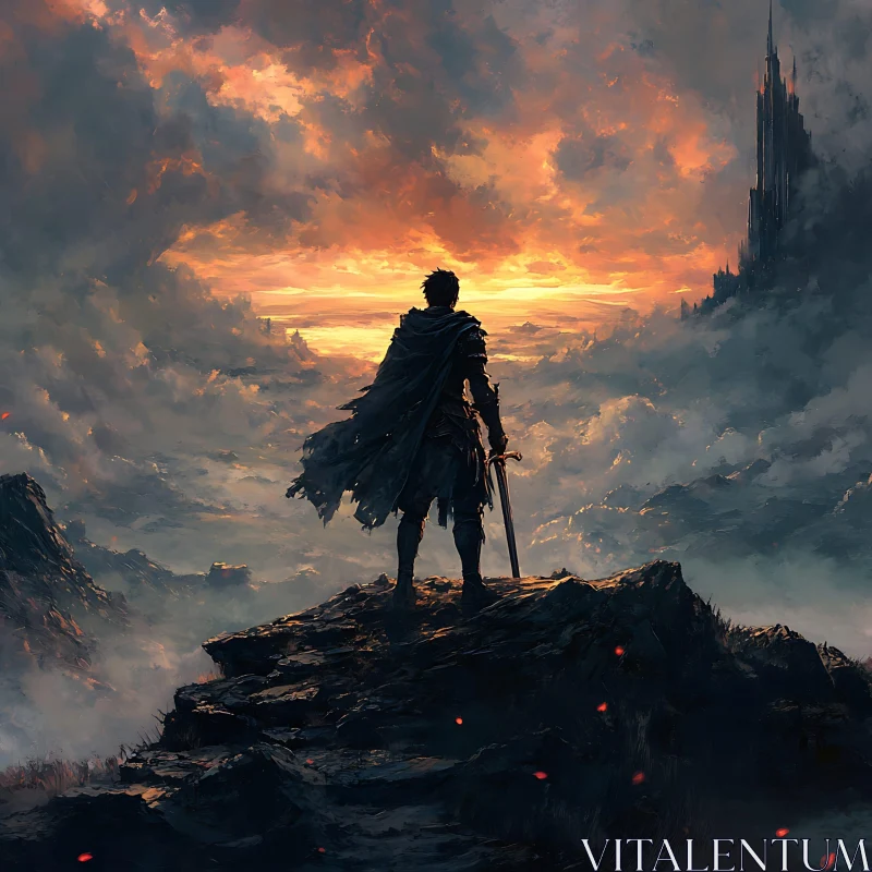Lone Warrior and Distant Castle