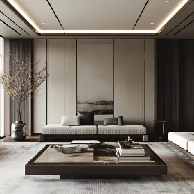 Contemporary Minimalist Living Space