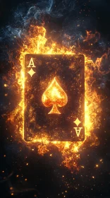 Burning Ace of Spades