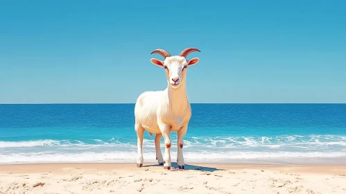 Goat by the Ocean