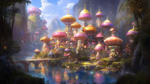 Mushroom Dome City by the River