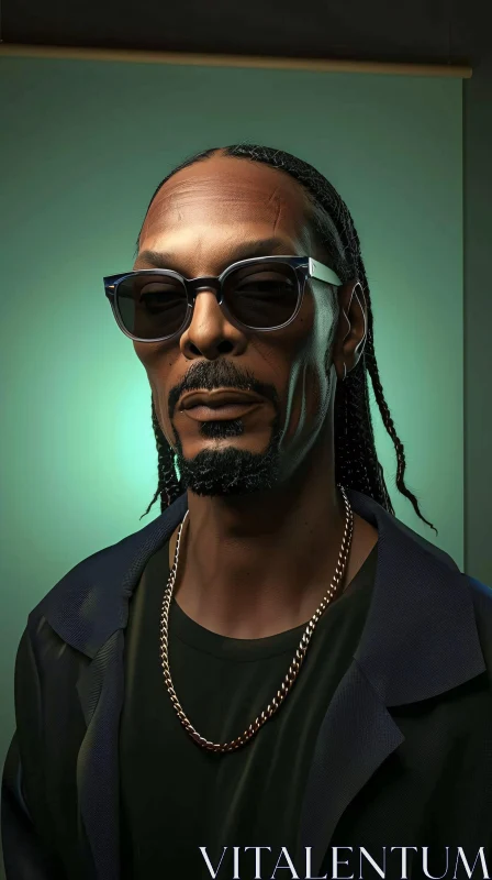 AI ART Snoop Dogg Digital Art