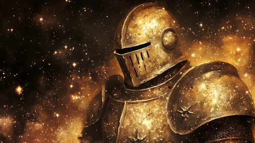 Celestial Knight in Golden Armor