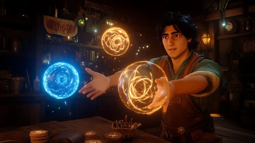 Magical Spheres in Wizard's Workshop