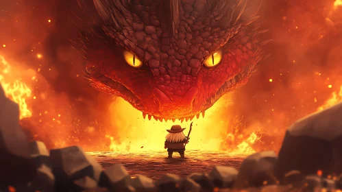 Fiery Dragon Encounter Art