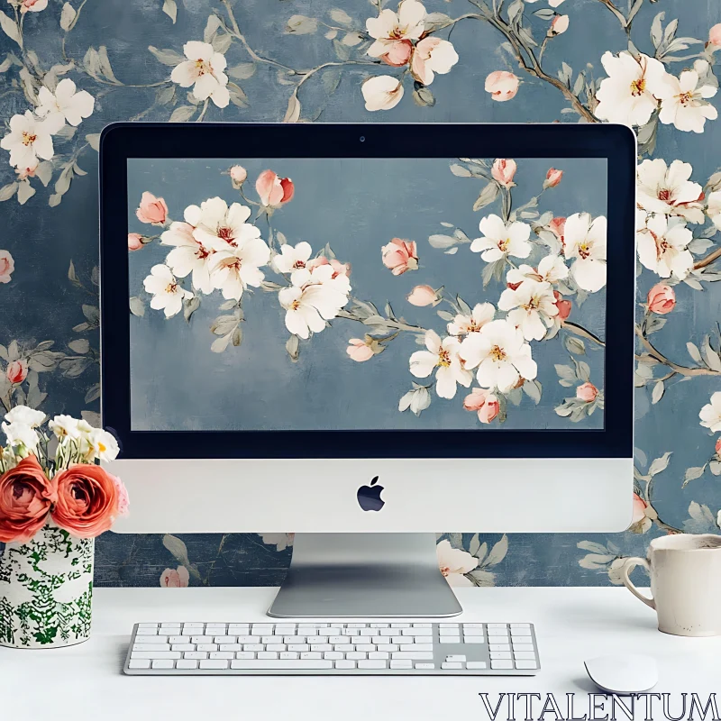 AI ART Floral Desktop and Wall Aesthetic