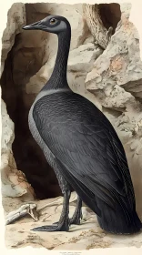 Graceful Bird with Sleek Plumage