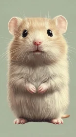 Cute Fluffy Hamster Image