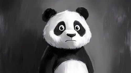 Innocent Panda Portrait