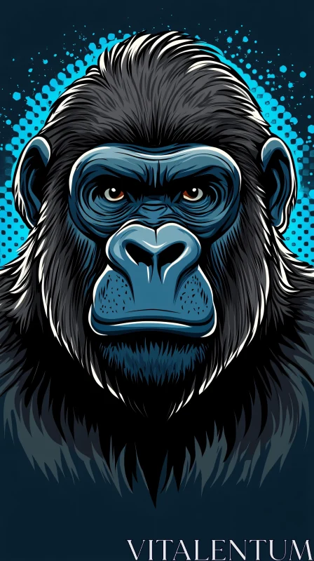 Graphic Gorilla Art AI Image