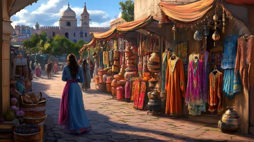 Woman in Traditional Market