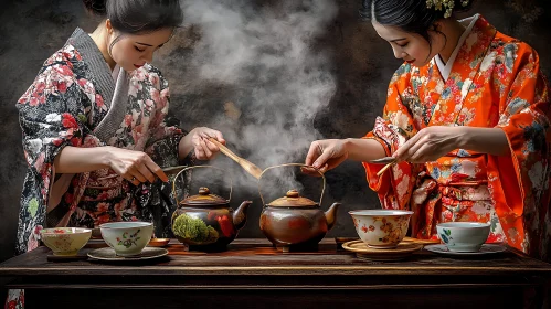 Traditional Japanese Tea Preparation